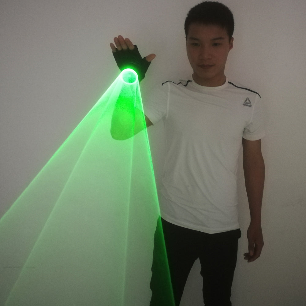 Green Laser Whirlwind Handheld Laser Cannon for DJ Dancing Club Rotating Lasers Gloves Light Pub Party Laser Show