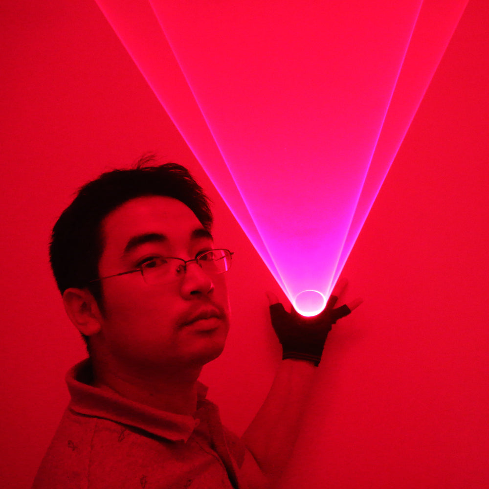 Red Rotating Laser Gloves Whirlwind Handheld Laser Cannon DJ Dancing Club Tunnel Effect Vortex Laser Glove LED Light