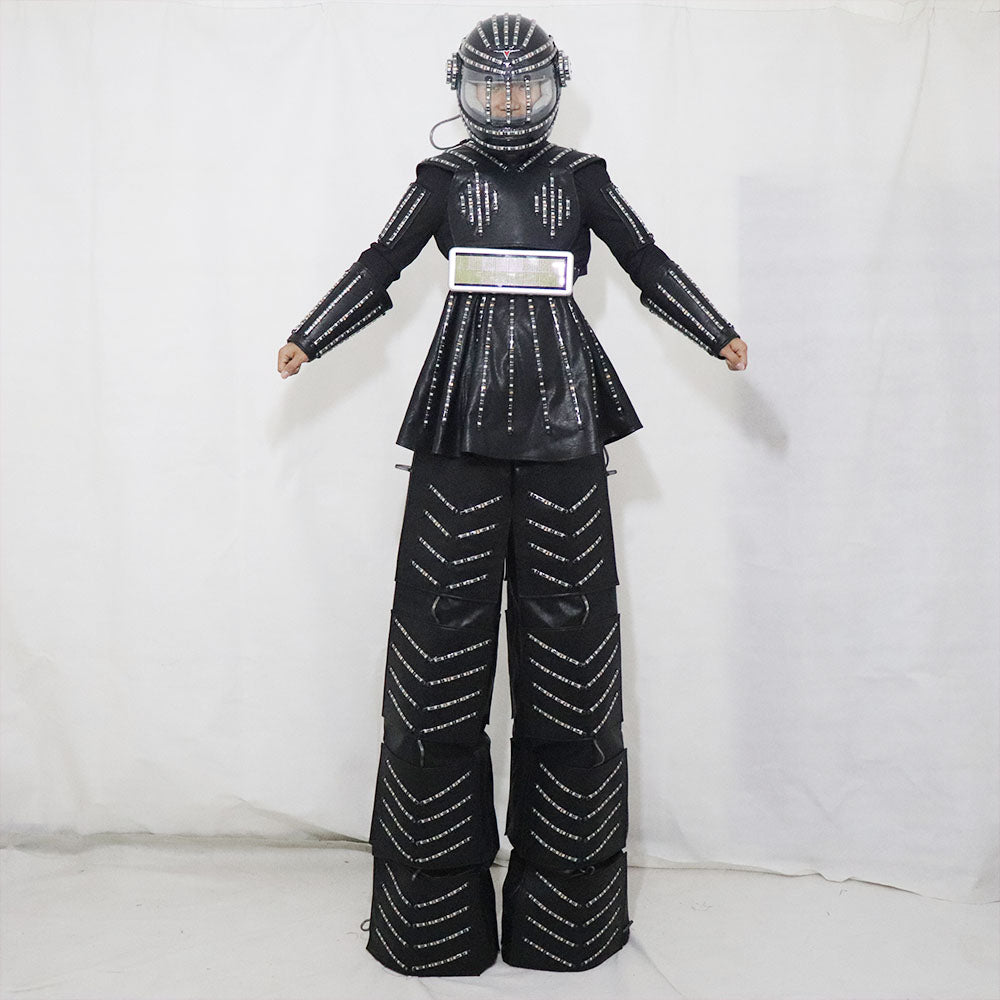 Women Robot Suit LED Stilt Skirt Kryoman Robot Suit Event Trajes De Used with Laser Gloves