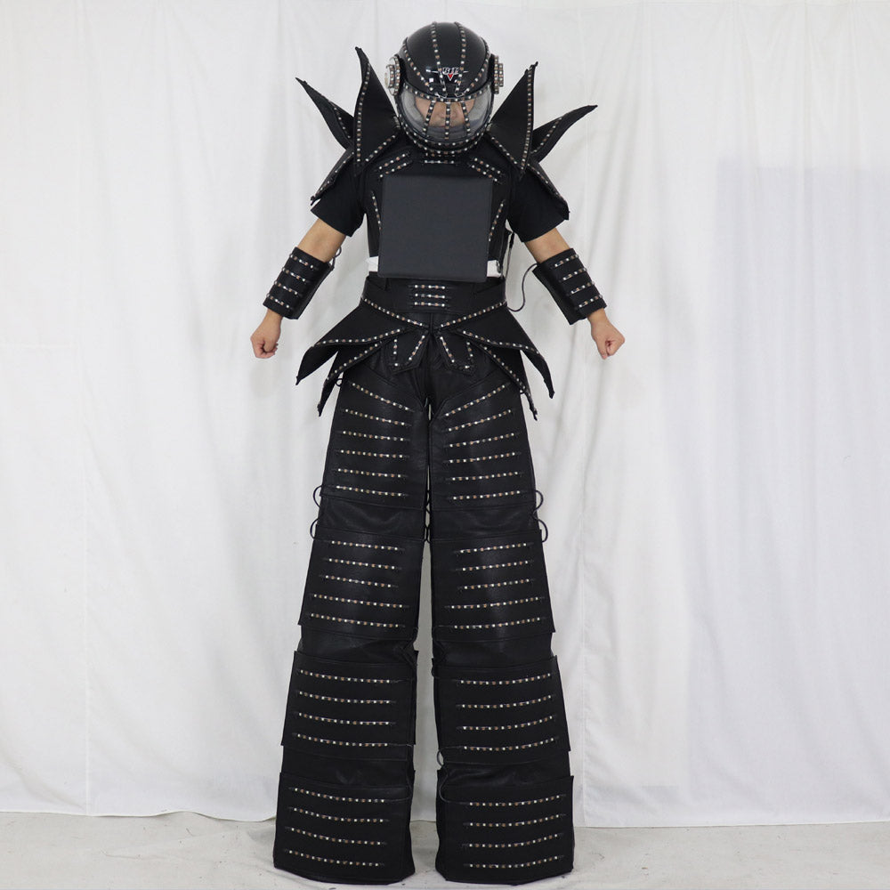 Full Color Smart Pixels LED Robot Suit Costume Clothes Stilts Walker Costume LED Lights Luminous Jacket Stage Dance Performance
