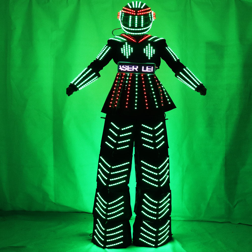 Women Robot Suit LED Stilt Skirt Kryoman Robot Suit Event Trajes De Used with Laser Gloves