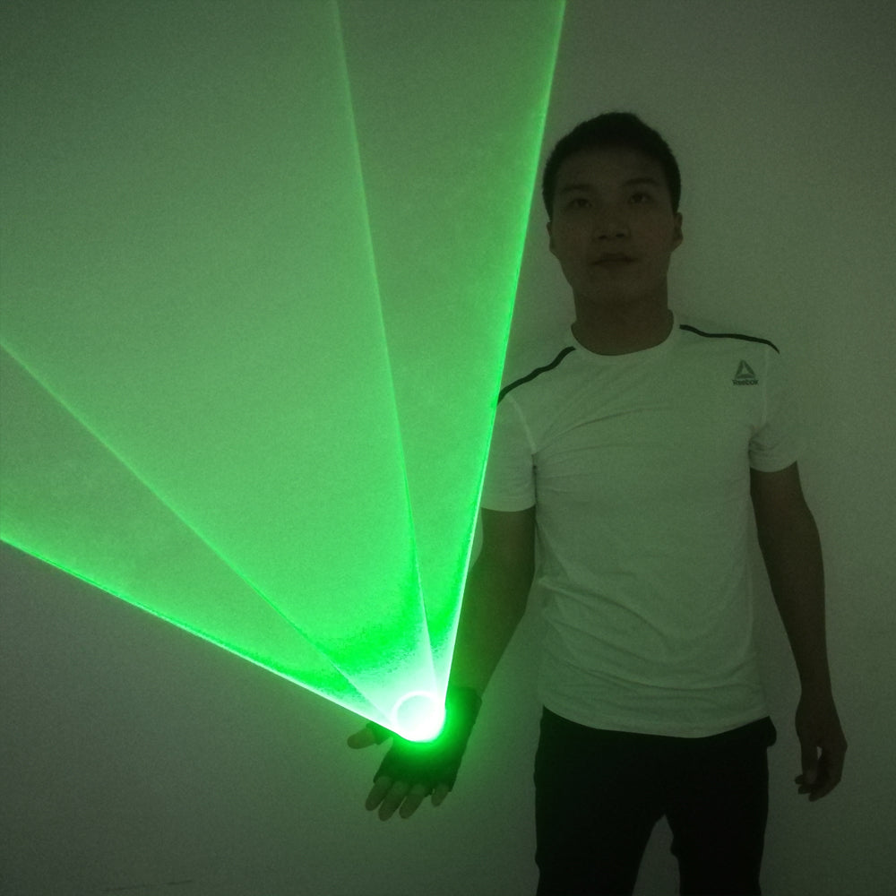 Green Laser Whirlwind Handheld Laser Cannon for DJ Dancing Club Rotating Lasers Gloves Light Pub Party Laser Show