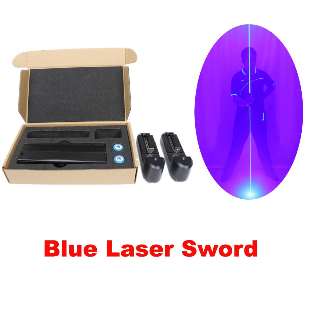 Mini Dual Direction Blue Laser Sword for Laser Man Show Double Headed Wide Beam Red and Green Pedal Laser Show Props