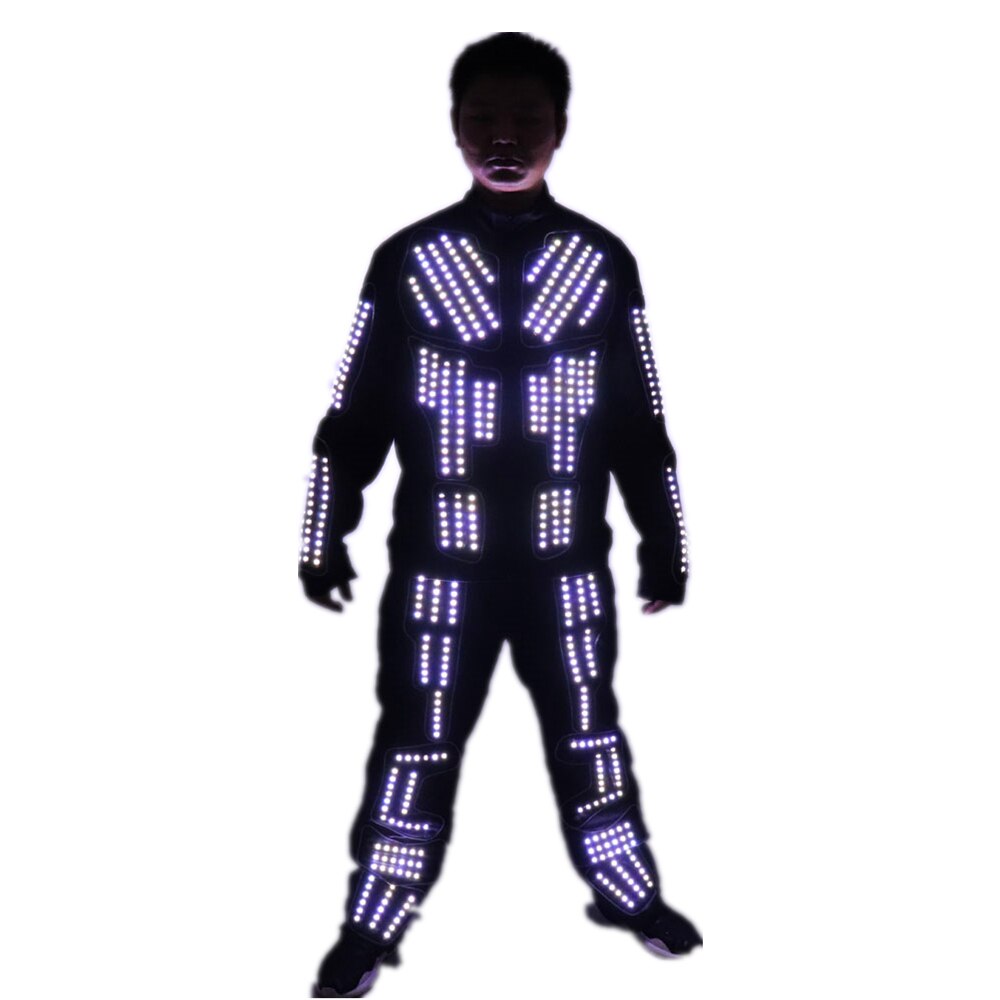 LED Robot Costume LED Dance Performance Luminous Clothing LED Suits for Men Women DJ Show Light Clothing