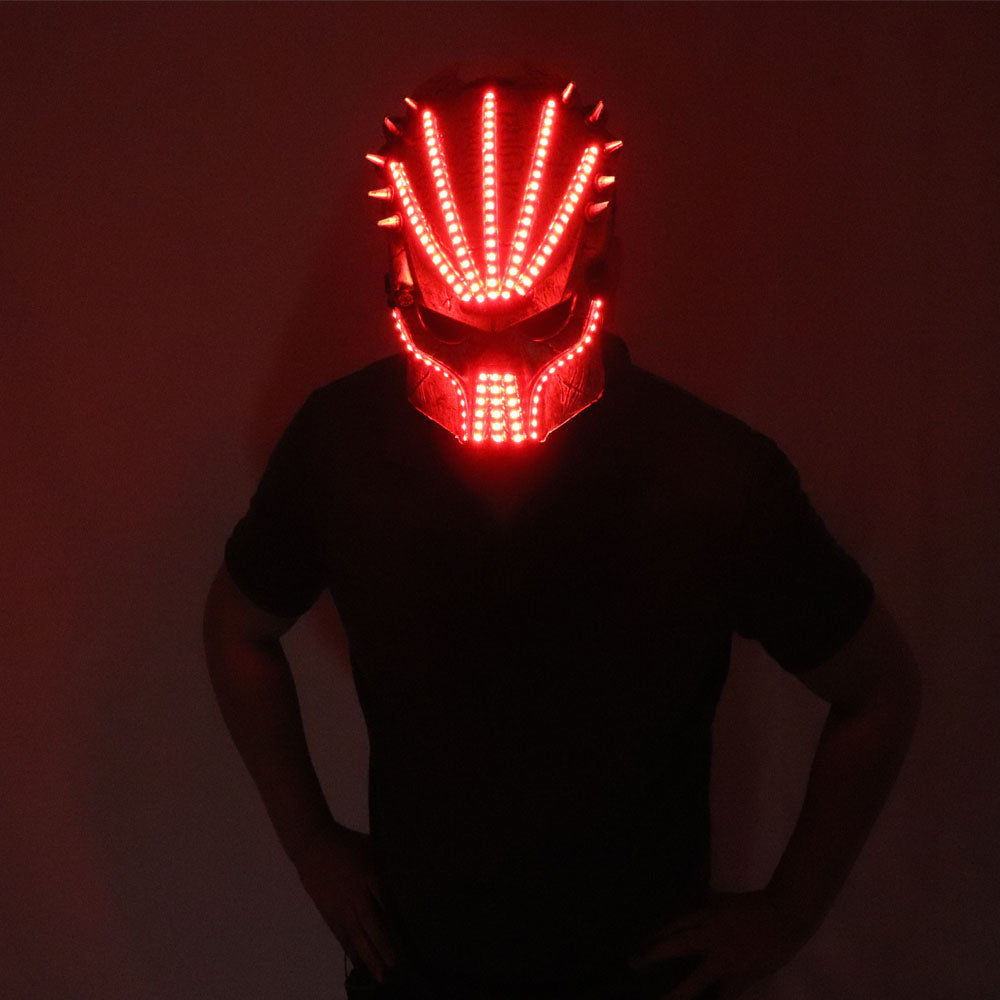 Led Luminous Halloween Ghosts Mask Illuminate Stage Performance Headwear Green Laser LED Glasses Party Masquerade Masks