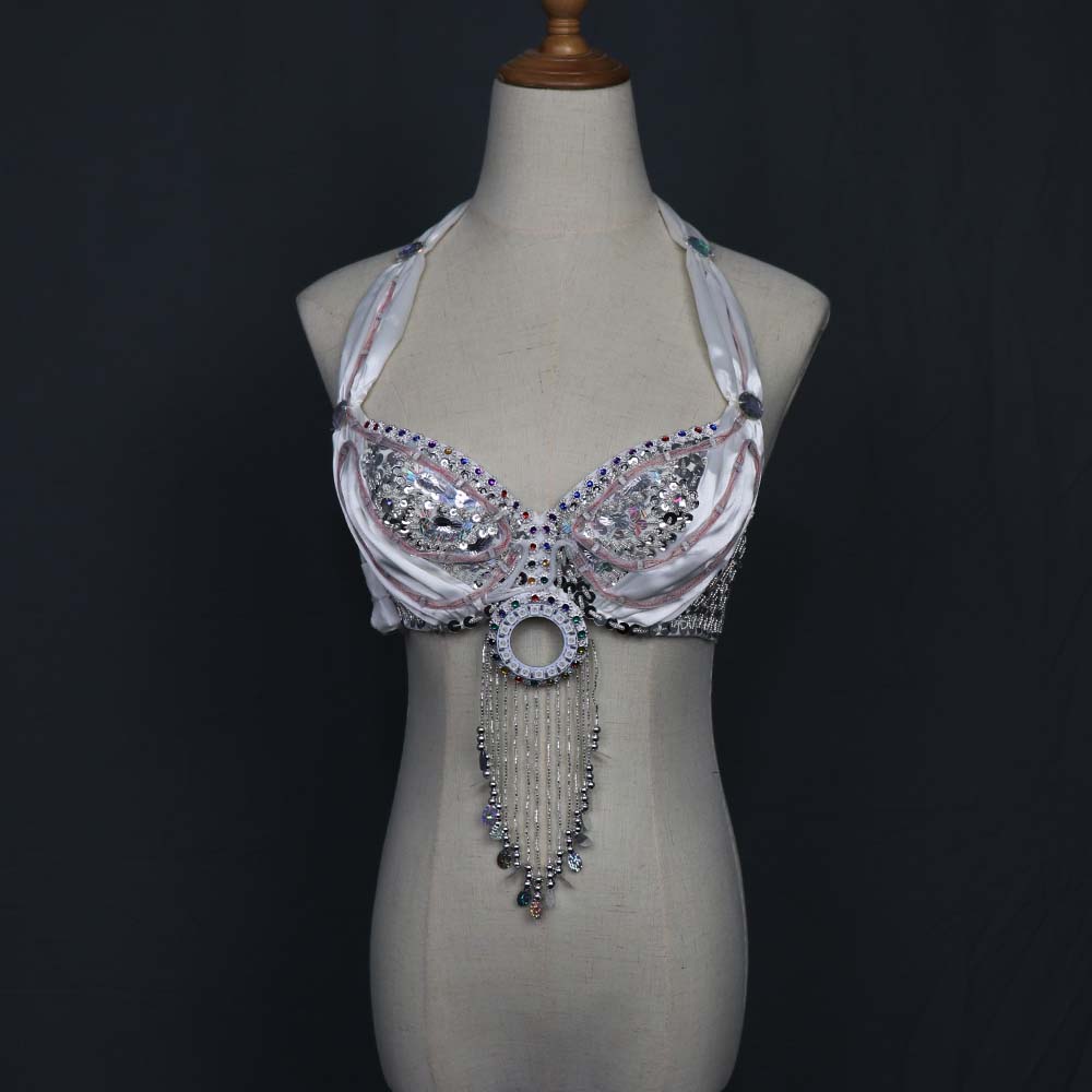 LED Lights Bling Bling Mermaid Belly Dance Costume Set Women Belly Dance Bra Skirts Professional Outfit