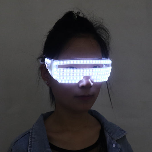 LED Flash Glasses 6 Lighting Colors Select Luminous Flashing Eyewear for Carnival Party Dance Costume Decoration