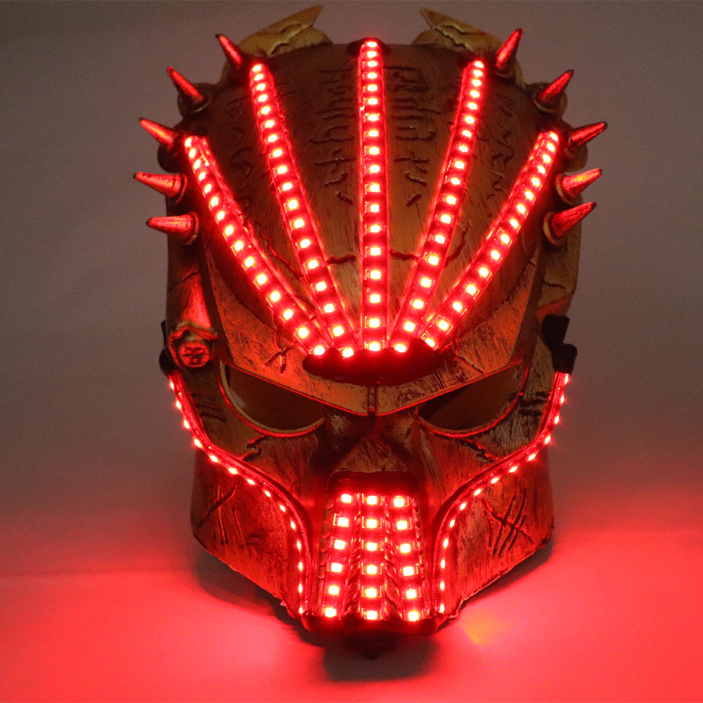 Led Luminous Halloween Ghosts Mask Illuminate Stage Performance Headwear Green Laser LED Glasses Party Masquerade Masks
