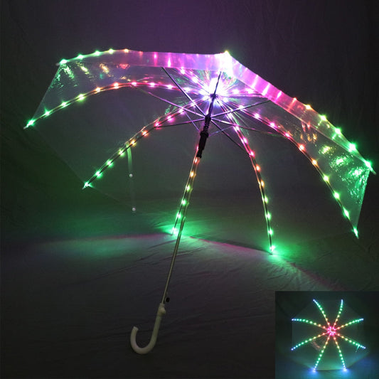 Full Color Women Belly Dance LED Light Umbrella Stage Props As Favolook Gifts Costume Accessories Dance Led 300 Modes
