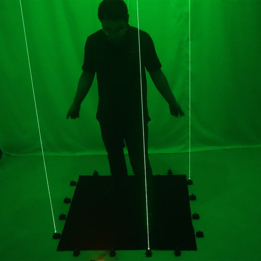 Green Laser Dancing Mat  LED Luminous Small Stage,Laser Rain Northern Lights Stage Performance Lighting Props