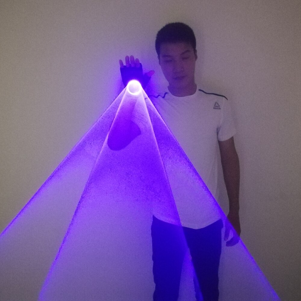 Blue Rotating Lasers Gloves Handheld Laser Cannon LED Palm Gyro Light Light Pub Party Laser Show