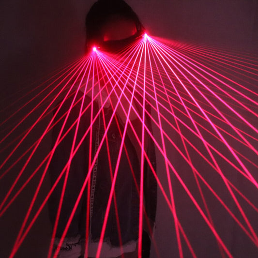 Red Laser Glasses 650nm LED Gloves for Pub Club DJ Shows with RED Laser LED Stage Glasses