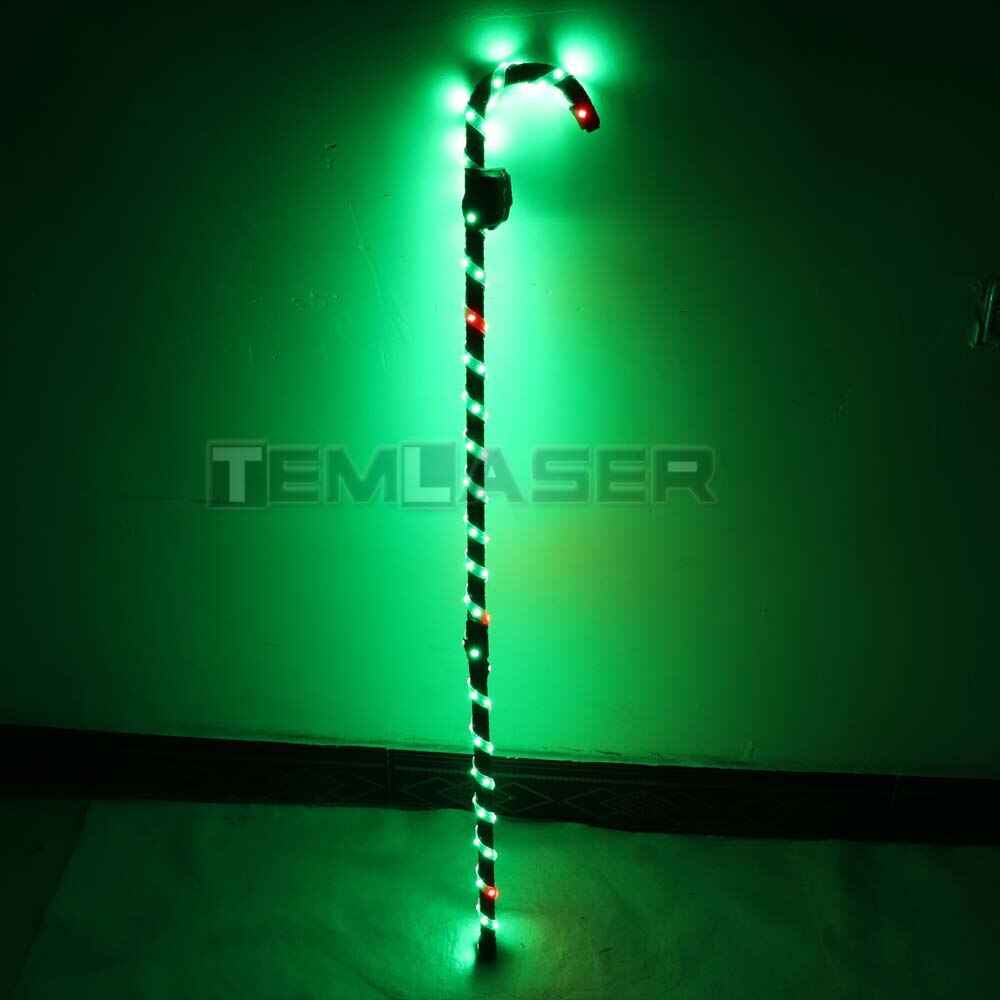 LED Crutch Light Up Cane Belly Dancing Flashing White Canes Jazz Dance For Stage Performance Party As Gift - Tem-laser.com