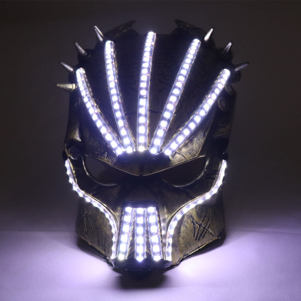 Led Luminous Halloween Ghosts Mask Illuminate Stage Performance Headwear Green Laser LED Glasses Party Masquerade Masks