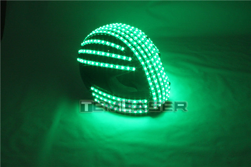 RGB Color LED Helmet Monster Luminous Hat Dance Clothes DJ Helmet
