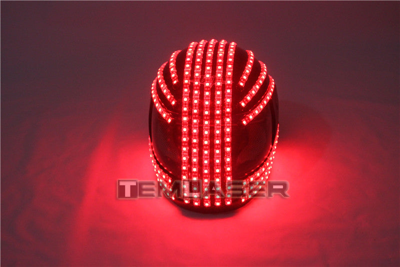 RGB Color LED Helmet Monster Luminous Hat Dance Clothes DJ Helmet