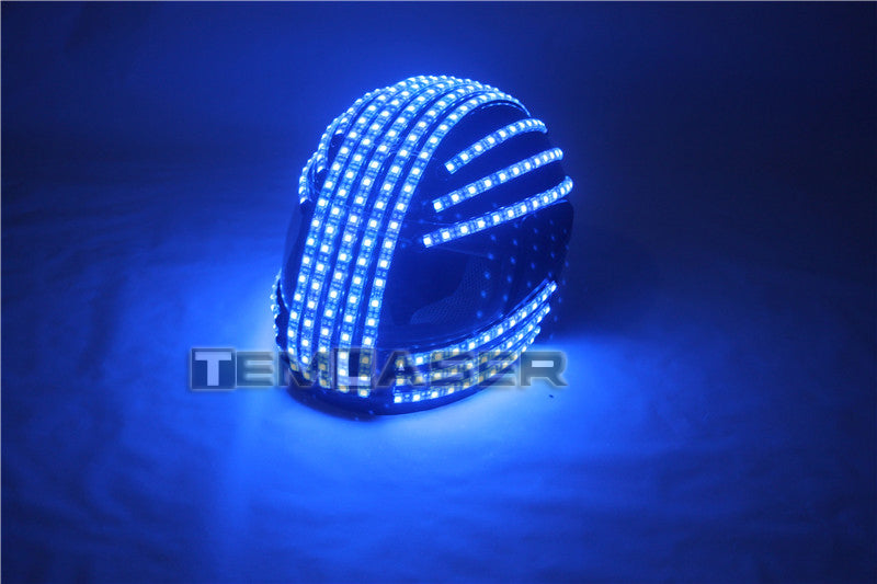 RGB Color LED Helmet Monster Luminous Hat Dance Clothes DJ Helmet