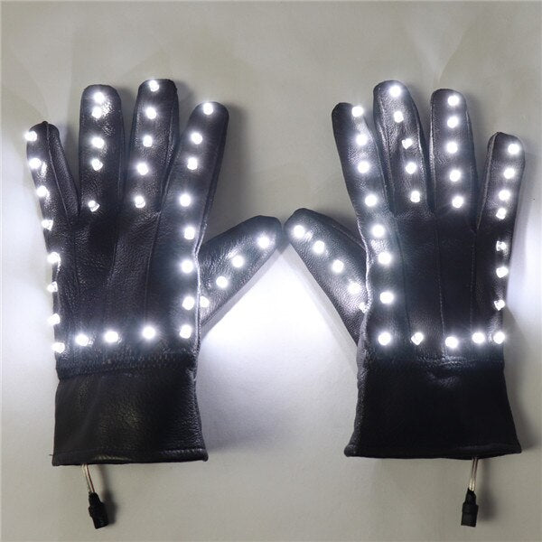 LED Stage Gloves Luminous GloveFor Michael Jackson Billie Jean Dance for Christmas