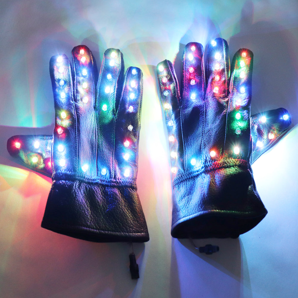 LED Stage Gloves Luminous GloveFor Michael Jackson Billie Jean Dance for Christmas