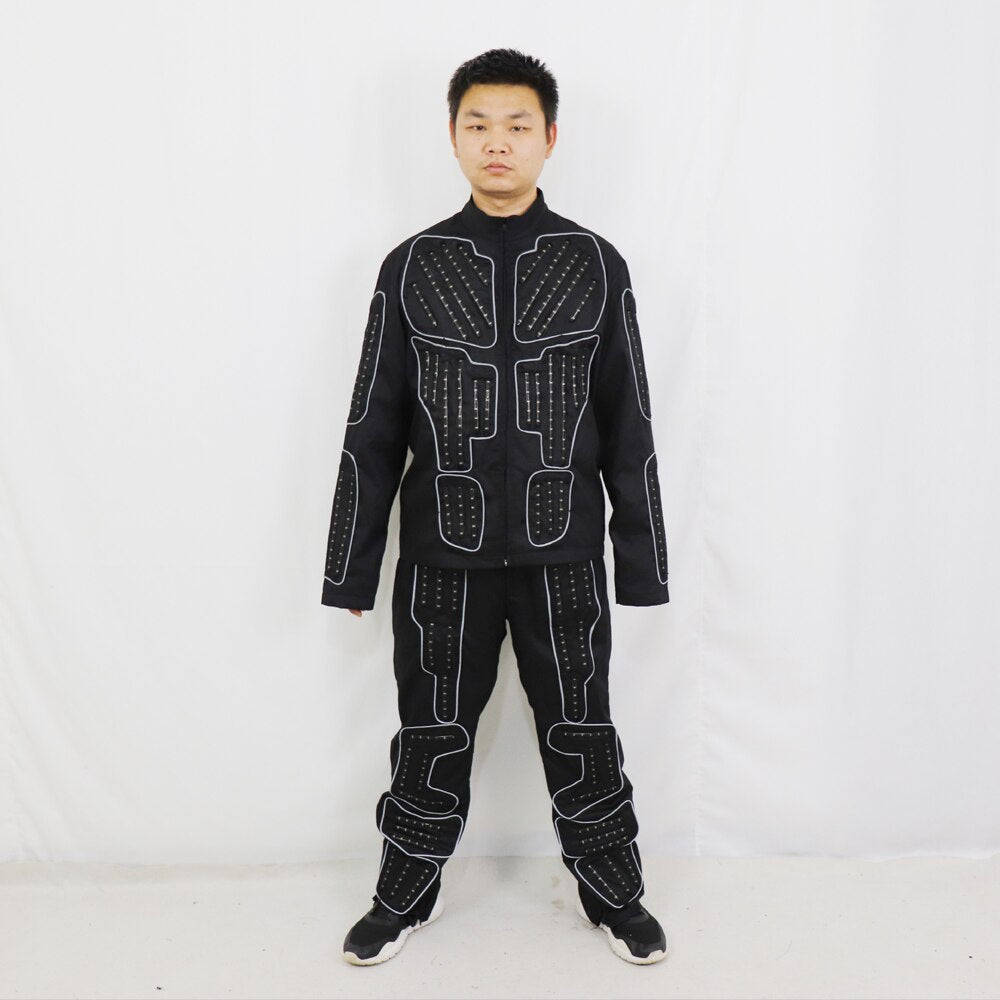 LED Robot Costume LED Dance Performance Luminous Clothing LED Suits for Men Women DJ Show Light Clothing