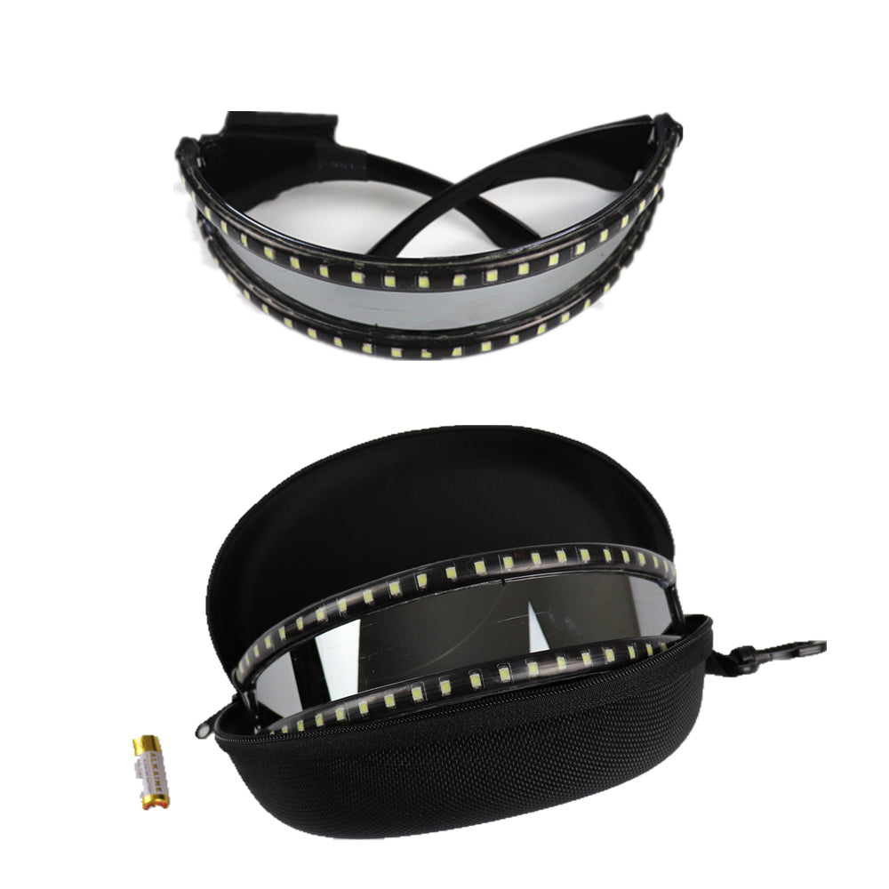 LED Glasse Laser Gloves for Nightclub Nerformers Party Dancing Glowing Spiderman Mask Glasses
