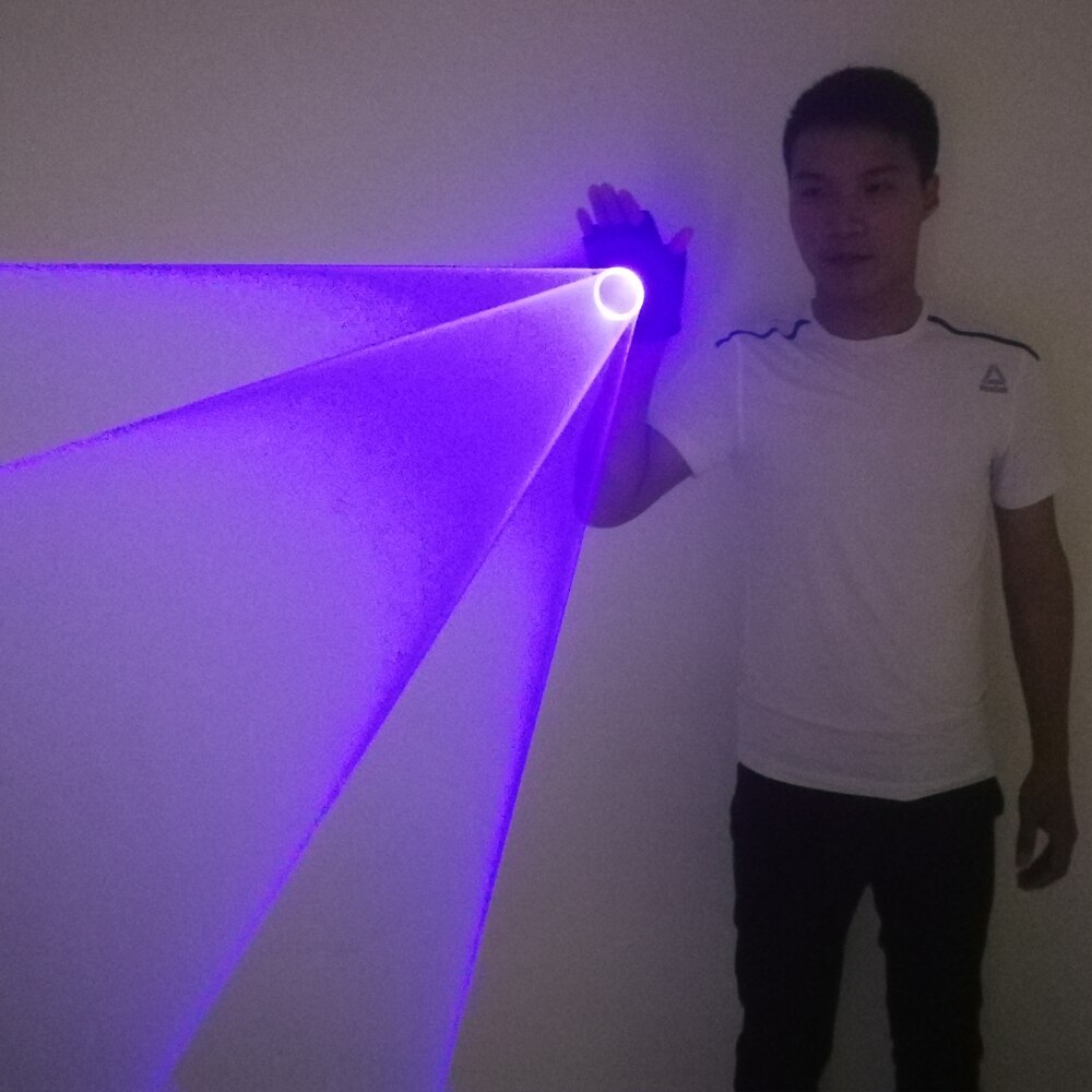 Blue Rotating Lasers Gloves Handheld Laser Cannon LED Palm Gyro Light Light Pub Party Laser Show