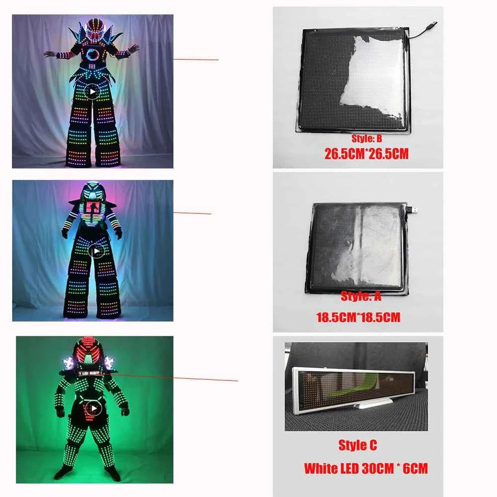 TEMLASER LED Screen/Stilt Walker Costume LED Lights Luminous Jacket Stage Dance Performance Display Screen - Tem-laser.com