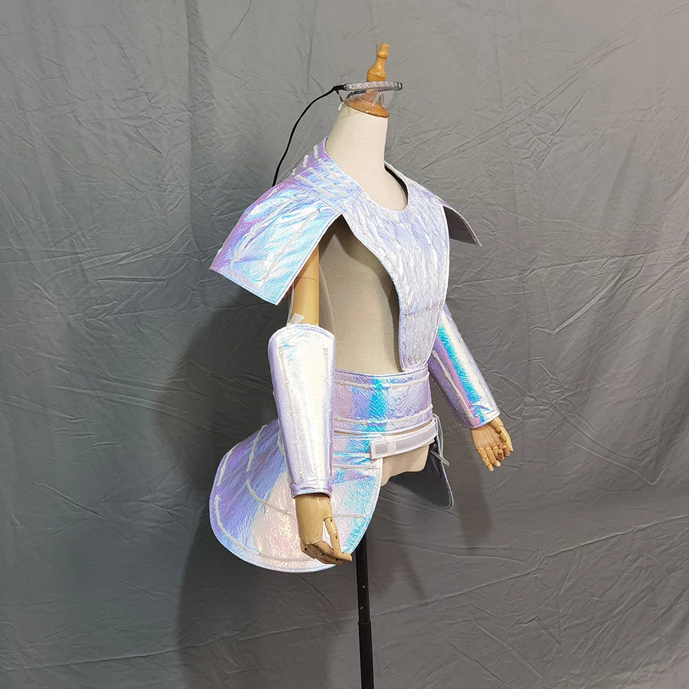 LED Dress Women Dancer Future Technology Cosplay Costume  DJ Singer Performance Stage Wear Costume Sexy Silver Laser Skirt