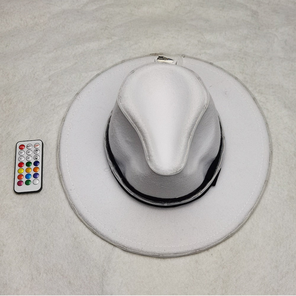 Full color Cool LED Hat Party Luminous Cap Neon LED Light Costume Party Fluorescent DJ BAR Dance Performances Carnival Party