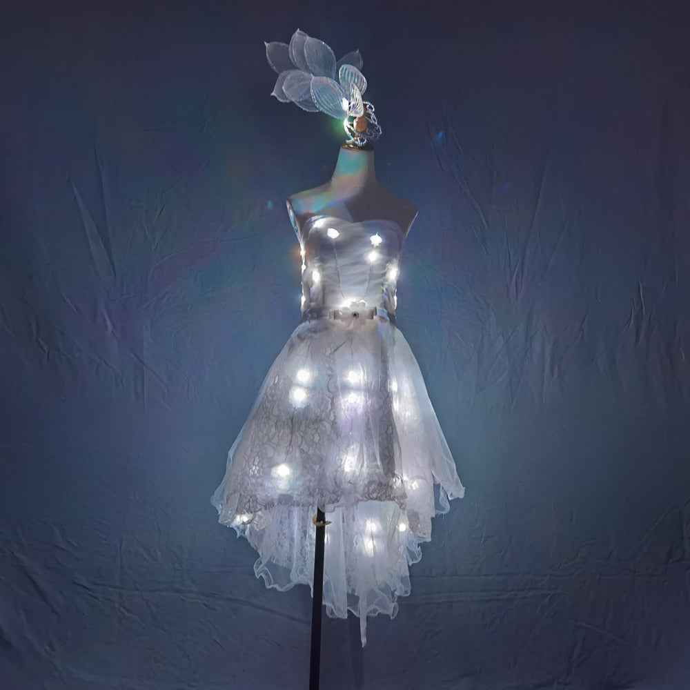 Full Color LED Light Up Tutu Skirt – Sexy Micro Mini Trailing Skirt - Tem-laser.com
