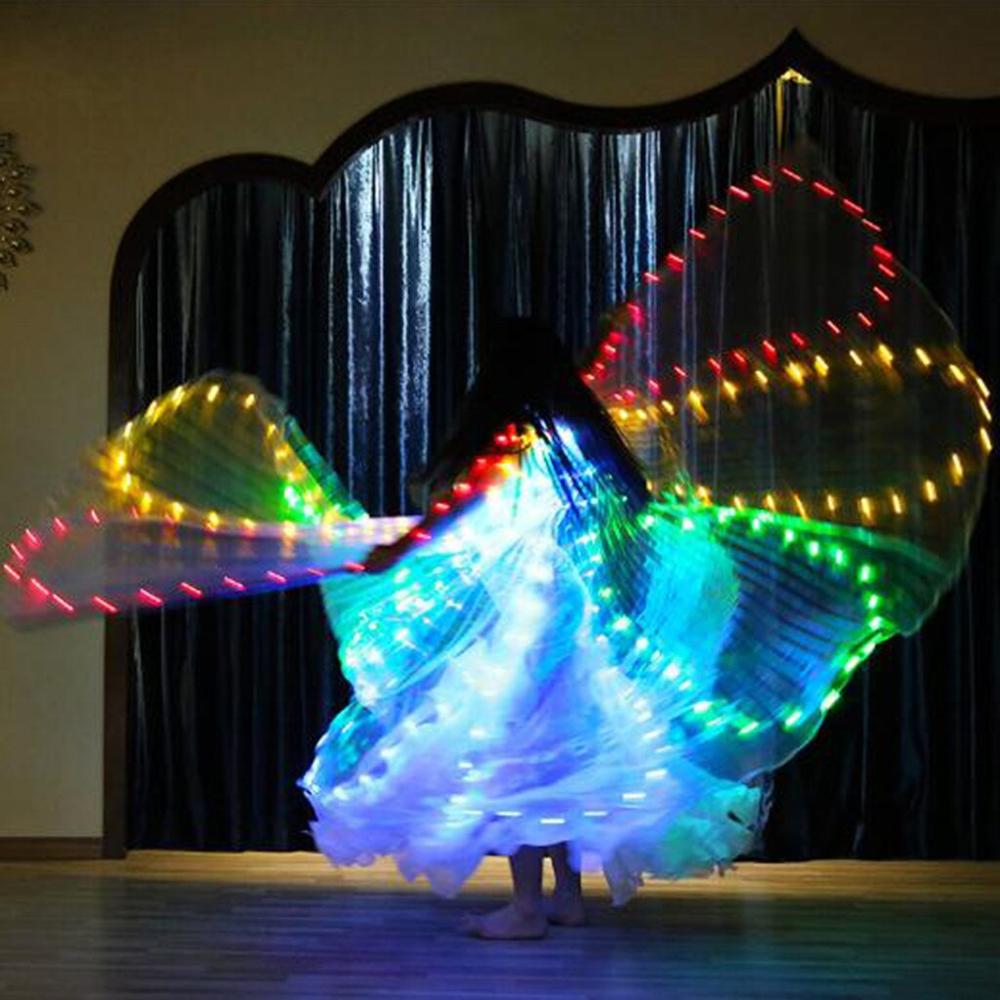 Isis Wings Belly Dance Led Dance Stick Led Butterfly Wing Opening Adults Lamp Props 360 Degrees Performance Accessories