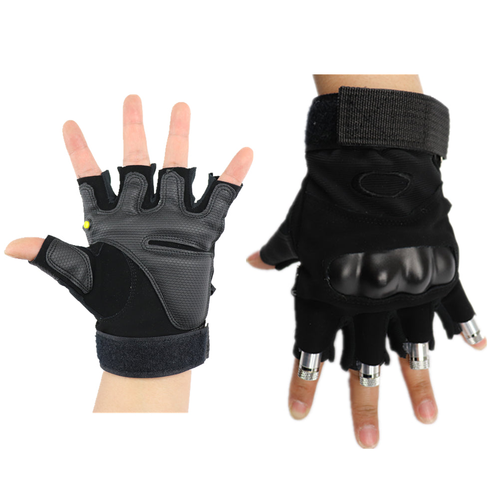 2 in 1 Multi-line Green Laser Gloves with LED Luminous Glasses for Robot Suit Luminous Dress Bar Party Music Festival