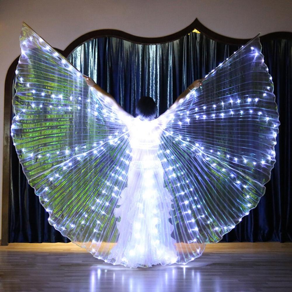 Isis Wings Belly Dance Led Dance Stick Led Butterfly Wing Opening Adults Lamp Props 360 Degrees Performance Accessories