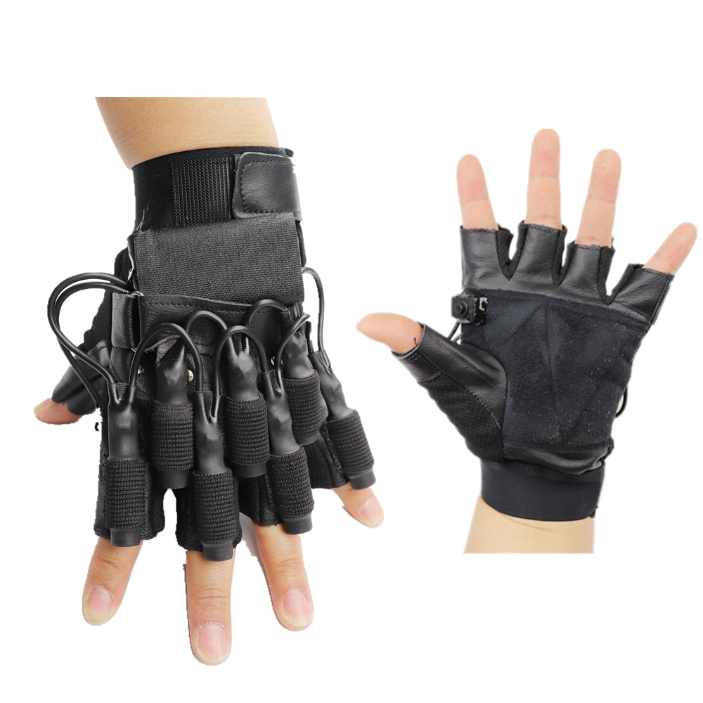 RGB Laser Gloves with 7Lazer 2Green 3Red 2Blue LED Robot Suit Performance Rechargeab Gloves Glasses LED Flash Finger Palm Light