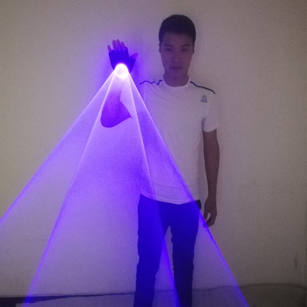 Blue Rotating Lasers Gloves Handheld Laser Cannon LED Palm Gyro Light Light Pub Party Laser Show