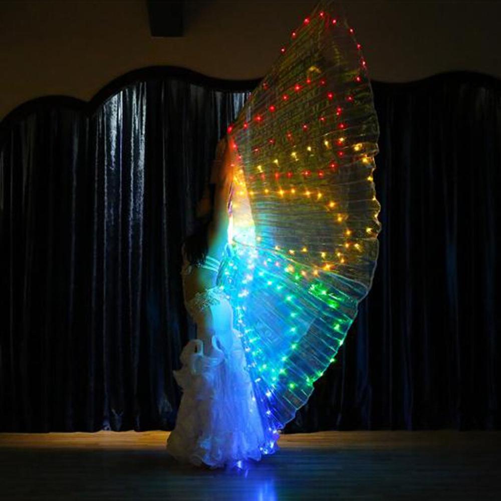 Isis Wings Belly Dance Led Dance Stick Led Butterfly Wing Opening Adults Lamp Props 360 Degrees Performance Accessories