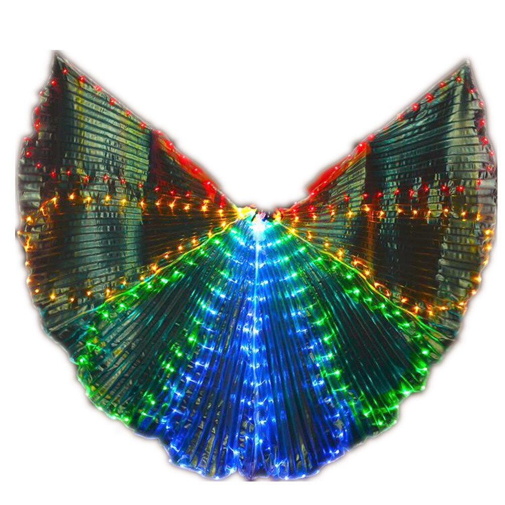 Isis Wings Belly Dance Led Dance Stick Led Butterfly Wing Opening Adults Lamp Props 360 Degrees Performance Accessories