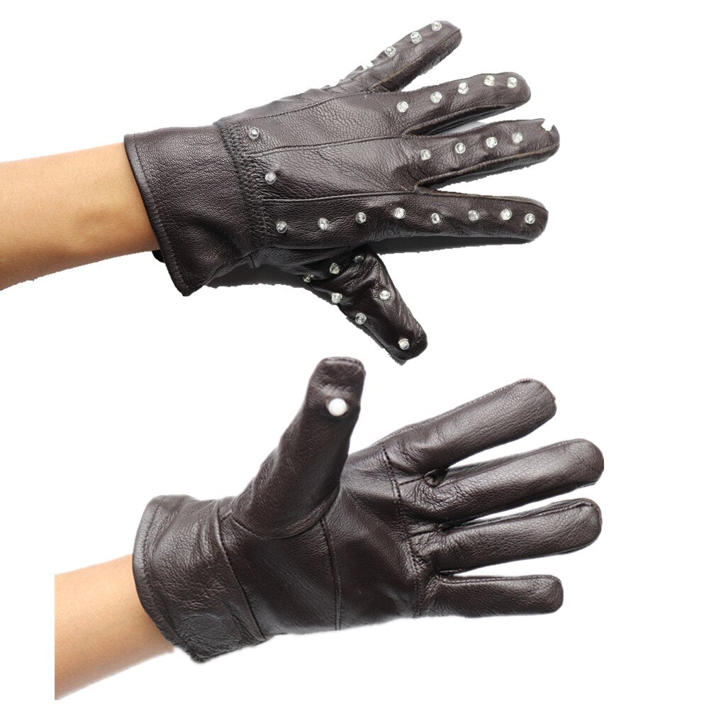 LED Stage Gloves Luminous GloveFor Michael Jackson Billie Jean Dance for Christmas