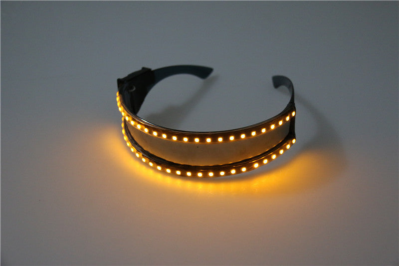LED Glasse Laser Gloves for Nightclub Nerformers Party Dancing Glowing Spiderman Mask Glasses