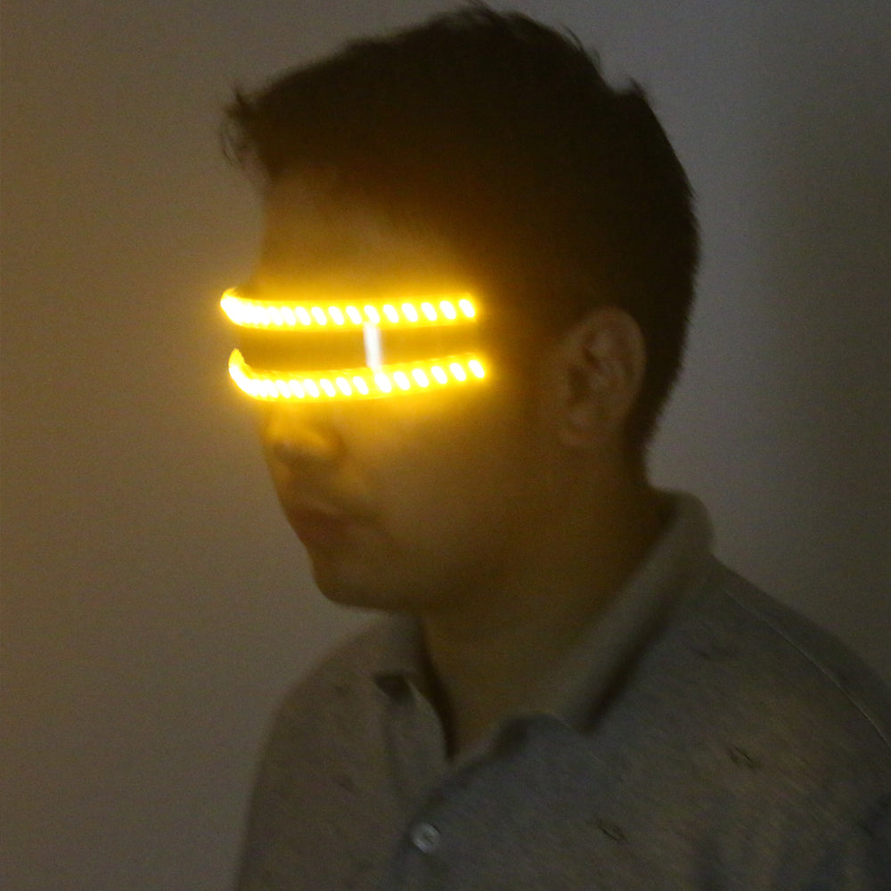 LED Glasse Laser Gloves for Nightclub Nerformers Party Dancing Glowing Spiderman Mask Glasses