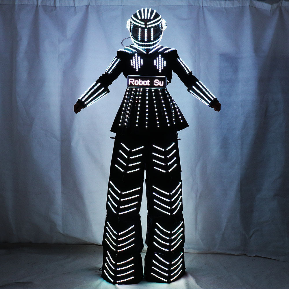 Women Robot Suit LED Stilt Skirt Kryoman Robot Suit Event Trajes De Used with Laser Gloves