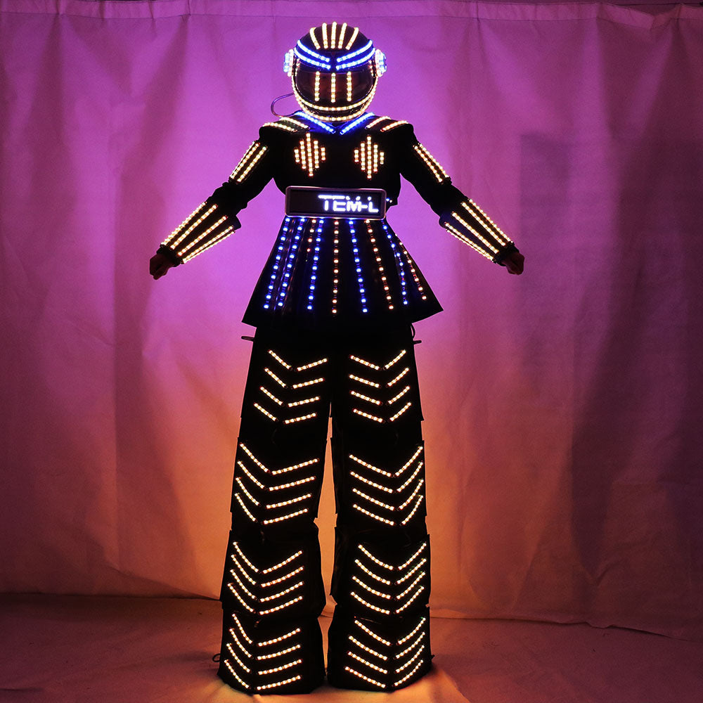 Women Robot Suit LED Stilt Skirt Kryoman Robot Suit Event Trajes De Used with Laser Gloves