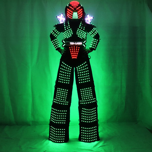 Traje De Robot LED Stilts Walker LED Light Robot Suit Costume Clothing  Event Kryoman Costume Led Disfraz De Robot