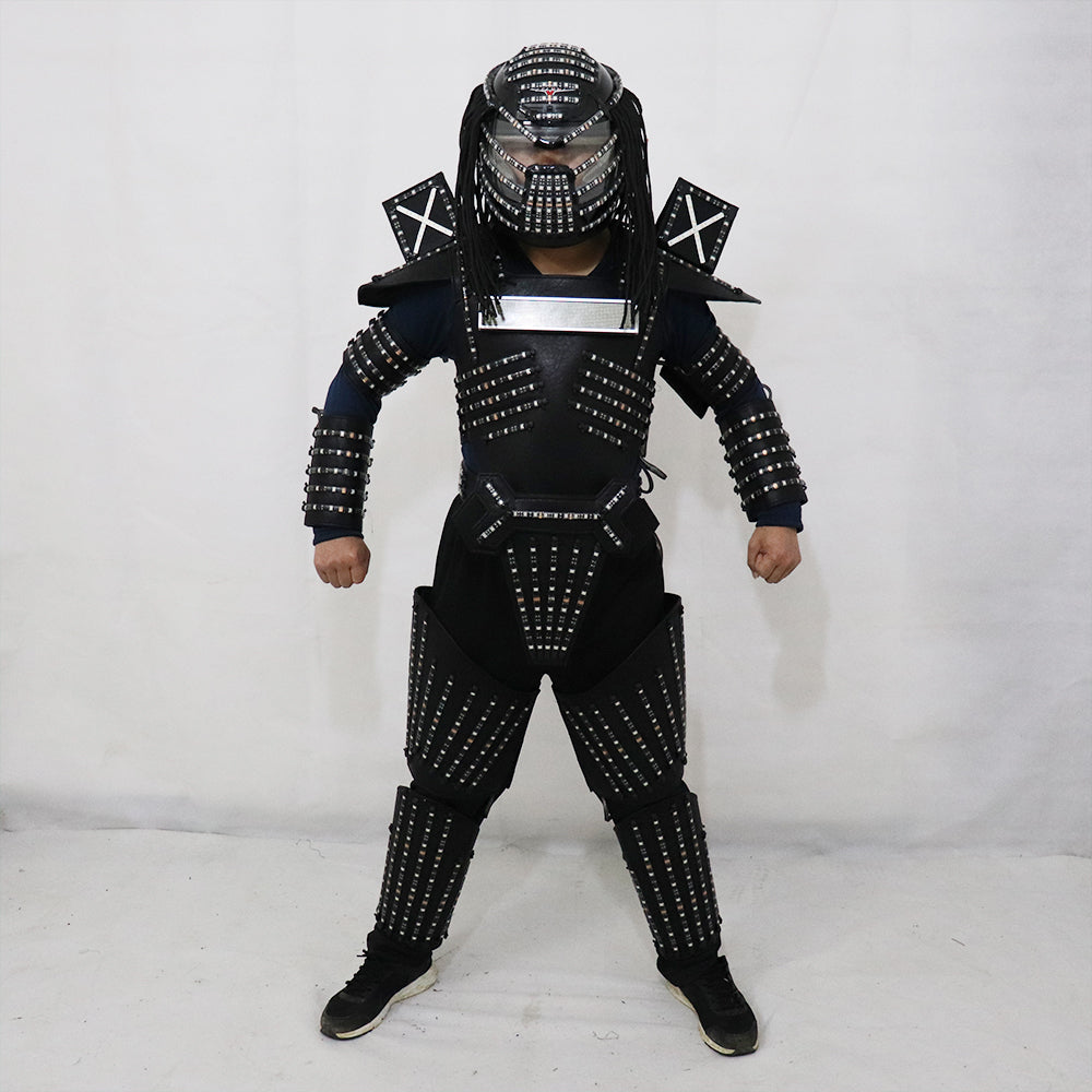 LED Robot Costumes Clothes LED Lights Luminous Stage Dance Performance Show Dress for Night Club