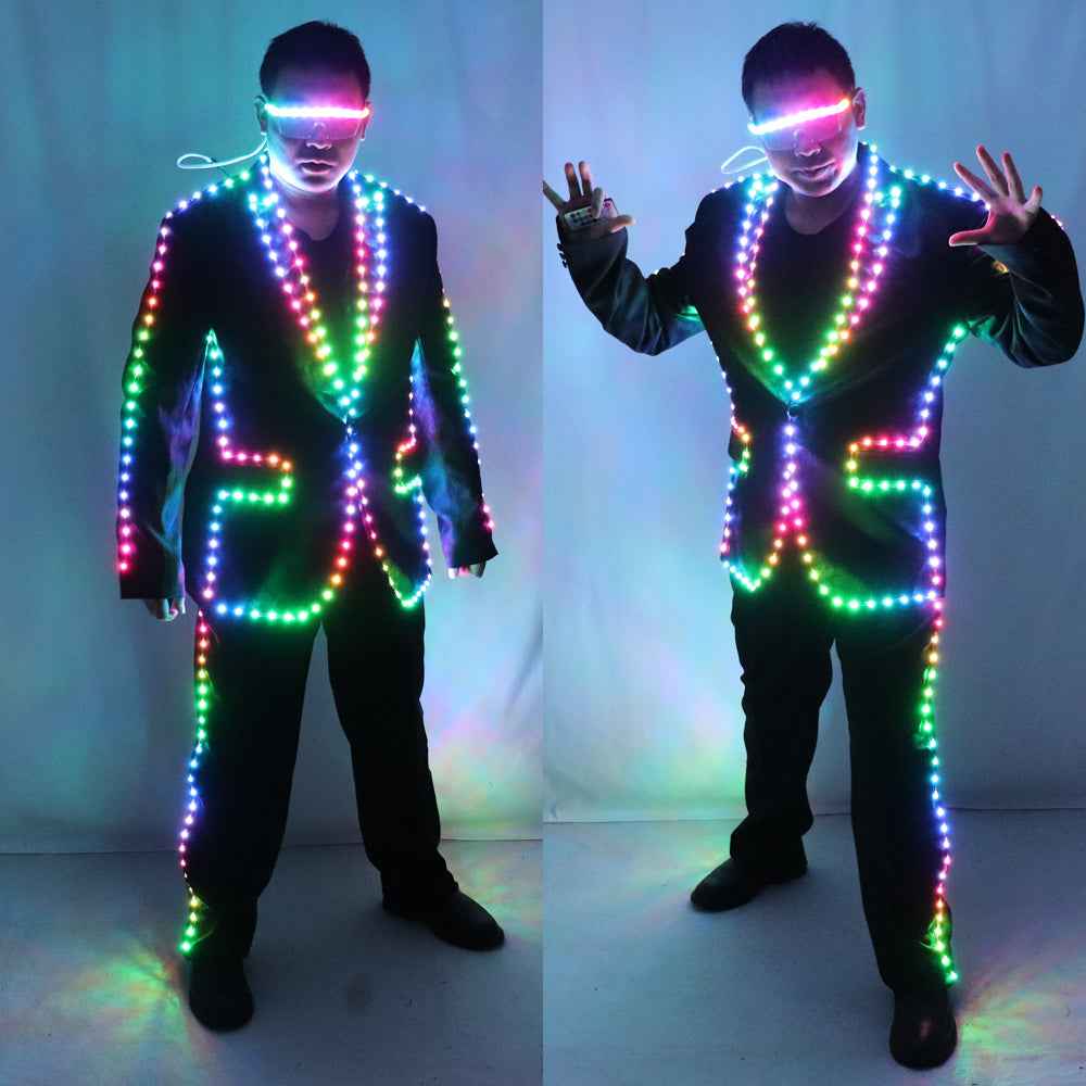 Male LED Costumes for Eye-Catching Performances and Parties – tem-laser.com