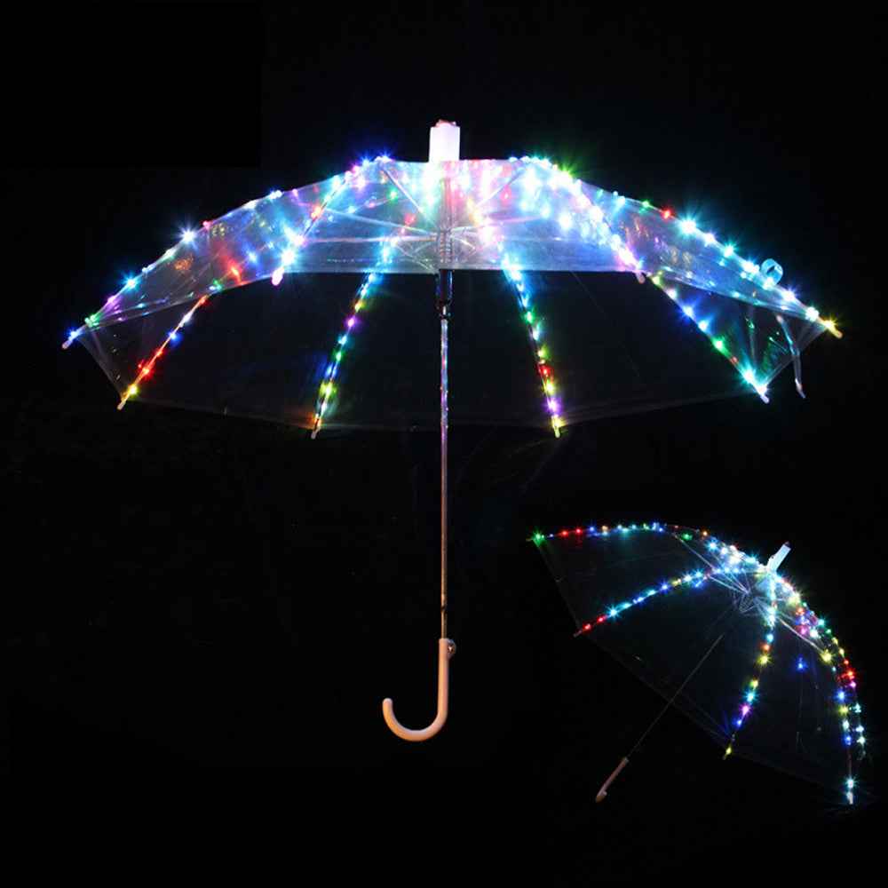LED Light Umbrella Waterproof Glowing Umbrella Nightclub Stage Props & Creative Gift - Tem-laser.com