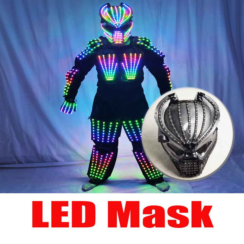 Full Color LED Suit Costumes Clothes Lights Luminous Stage Dance Performance Show Growing Light Up Armor for Night Club - Tem-laser.com