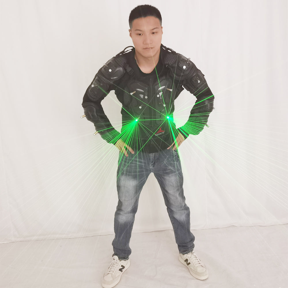 Green Laser Suit LED Waistcoat – Professional Stage Wear for Laserman Shows