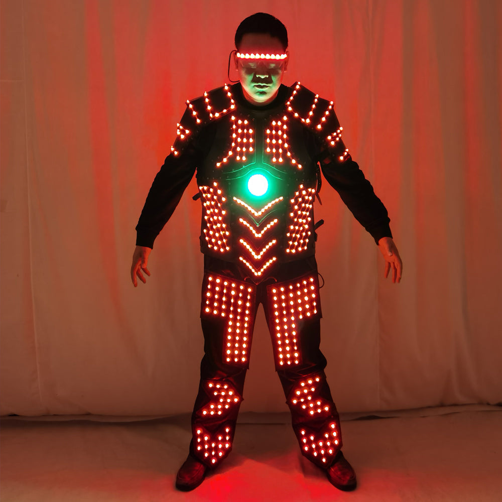 LED Luminous Armor Jacket – Light Up Glowing Performance Suit