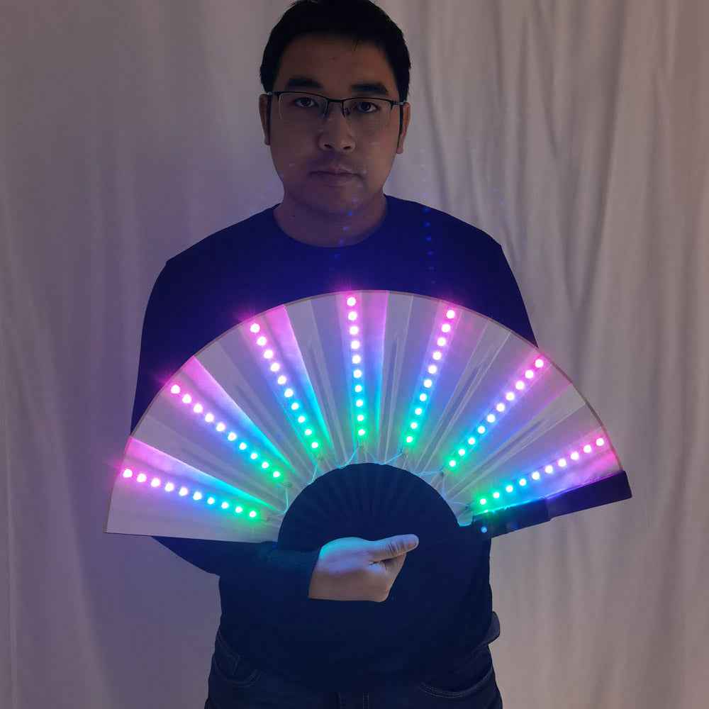 Full Color LED Fan Stage Performance Dancing Lights Fans Over 350 Mode ...